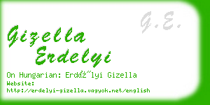 gizella erdelyi business card